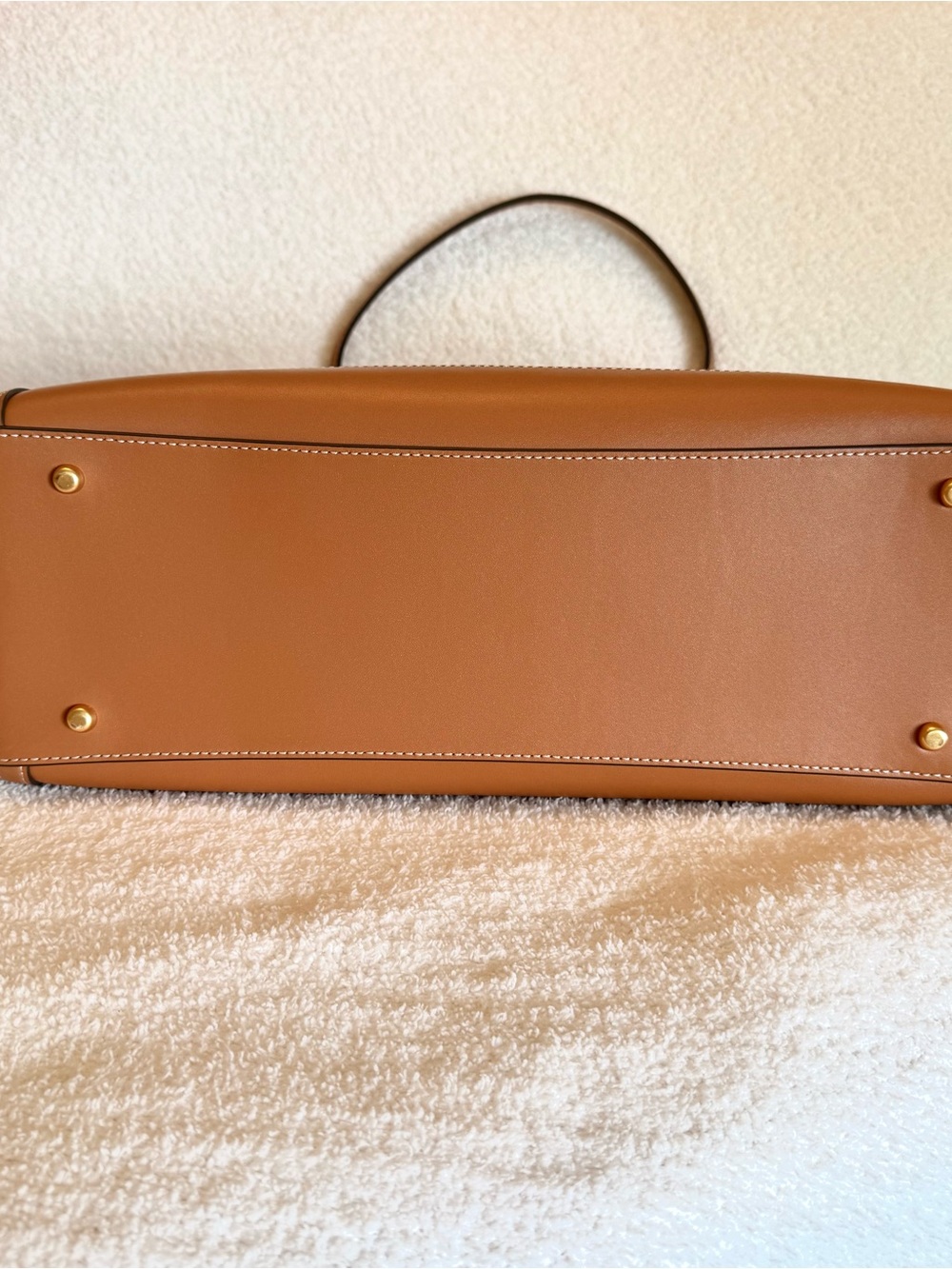 Tory Burch Full Sized Walker Canvas Satchel. Leather Trim & Extra Strap - Picture 13 of 15